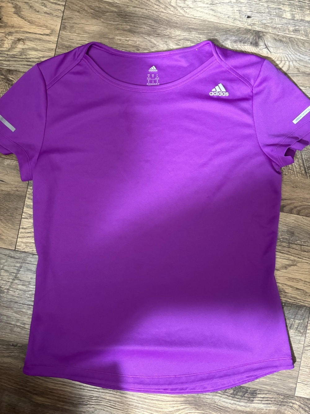 adidas Girls' Purple Athletic Tee